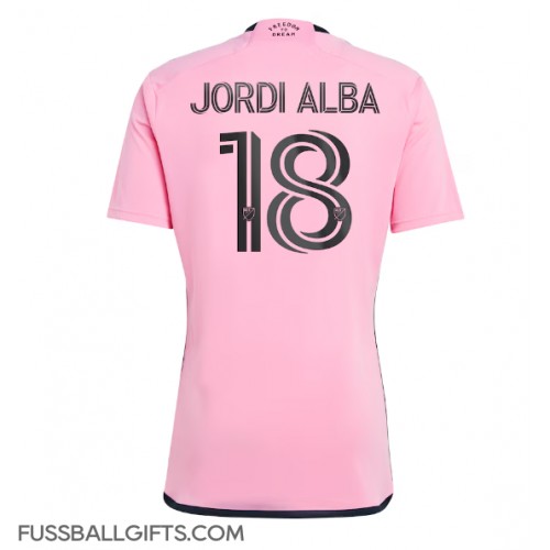 Inter Miami Jordi Alba #18 Fußballbekleidung Heimtrikot 2024-25 Kurzarm